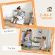 image 3 of AIYAPLAY 2 in 1 Toy Box for Kids with Safety Lid for Bedroom, Nursery Grey | 68.5L x 34W x 58Hcm