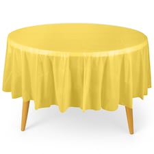 Disposable Plastic Table Cover, Waterproof Tablecloth - 84 Inch