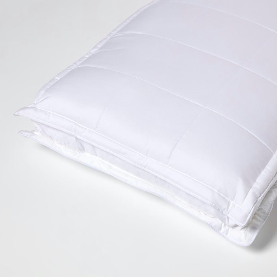 image 1 of Homescapes Luxury Organic Bamboo Pillow for Side Sleepers White