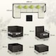 image 7 of Outsunny 8 Pieces Patio Rattan Sofa Set Outdoor Garden Furniture Set Brown