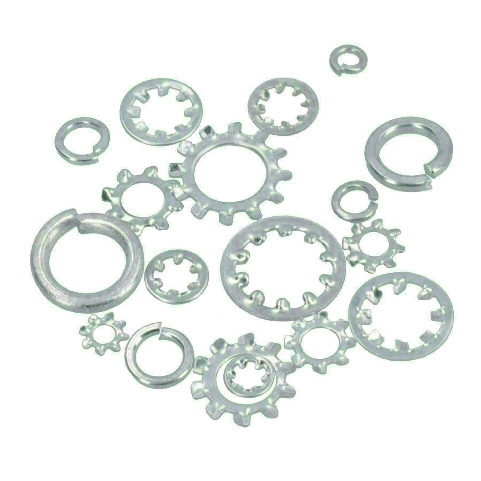 image 1 of Locking Washer Shake Proof Spring C Star and Circle Washers Assortment 720pc
