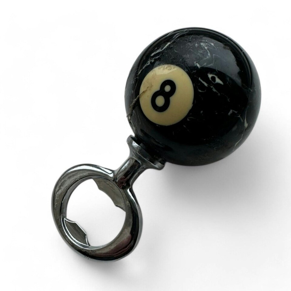 image 1 of Sportgiftz 8 Ball Bottle Opener | Fun Pool Ball Design, Heavy-Duty Bottle Opener