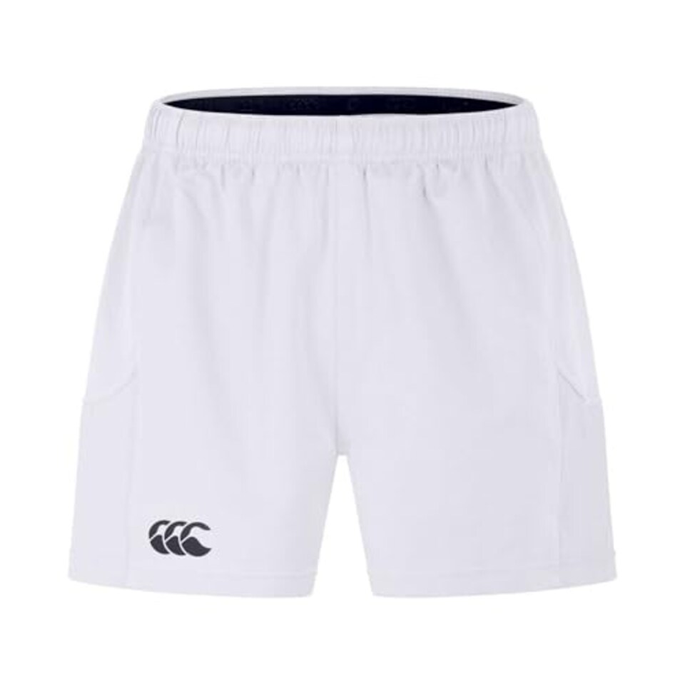 image 1 of Canterbury Men's Professional 2.0 Shorts | Rugby Shorts | Ccc Logo Gym Shorts, White, S