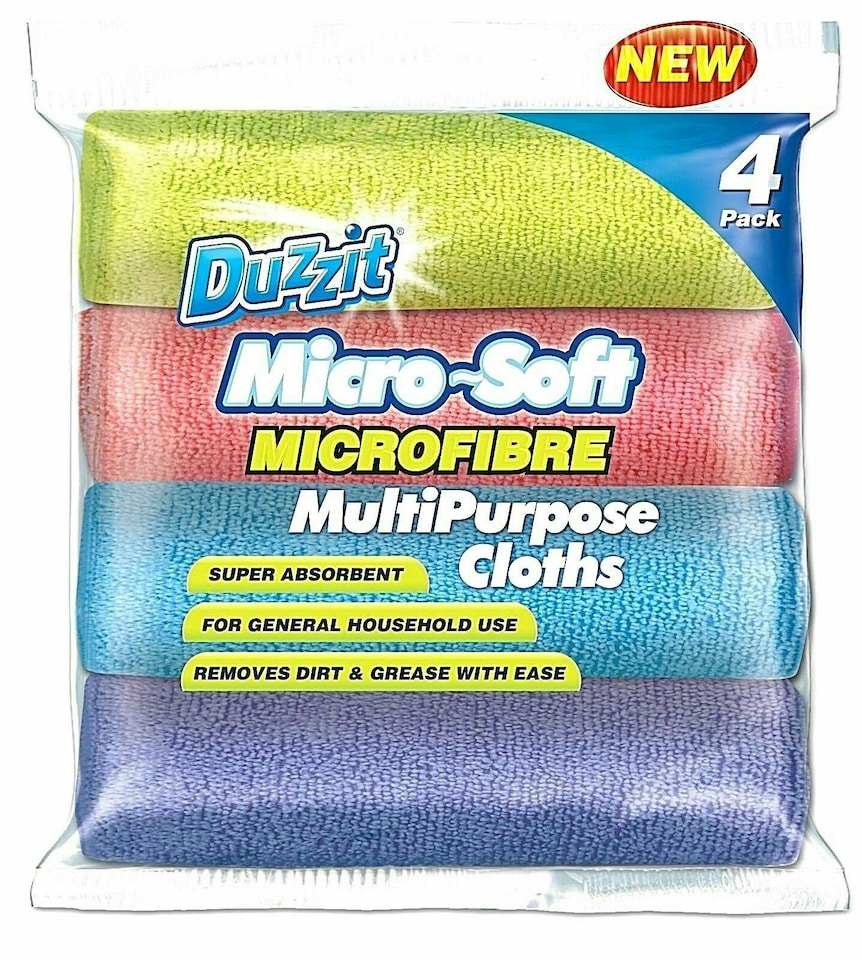 image 1 of Duzzit Micro-soft Microfibre Multipurpose Cloths Assorted Colours