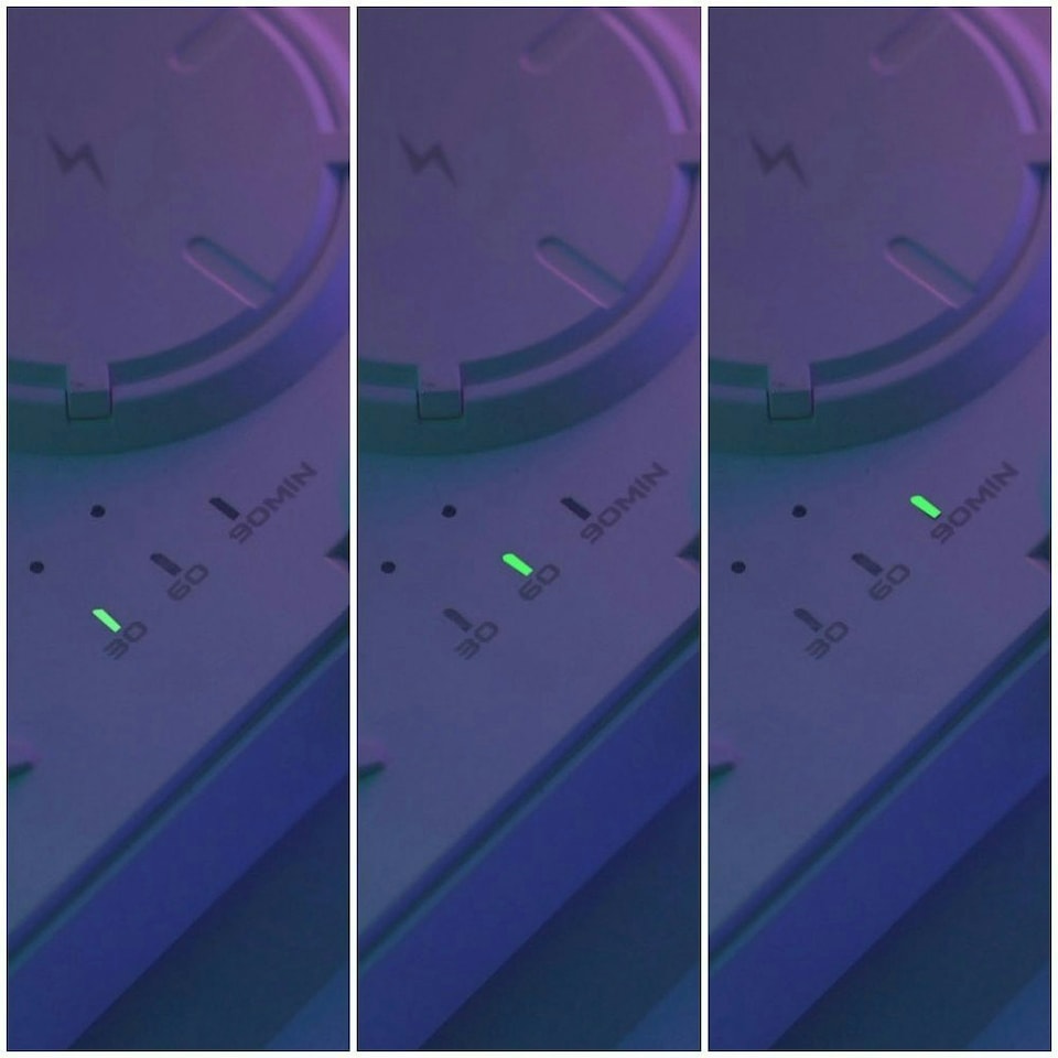 image 1 of ValueLights White 3-in-1 Wireless Charging Pad with Colour Changing Light