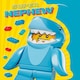 image 1 of Yellow LEGO Shark Character Design Nephew Birthday Card