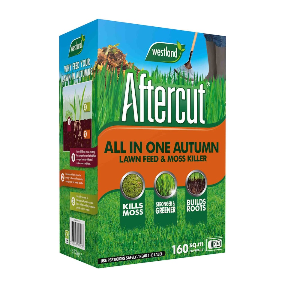 image 1 of Aftercut All-in-One Autumn Lawn Feed and Moss Killer 0.1 kg
