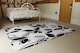 image 3 of Black & White Floral Rug | Multi
