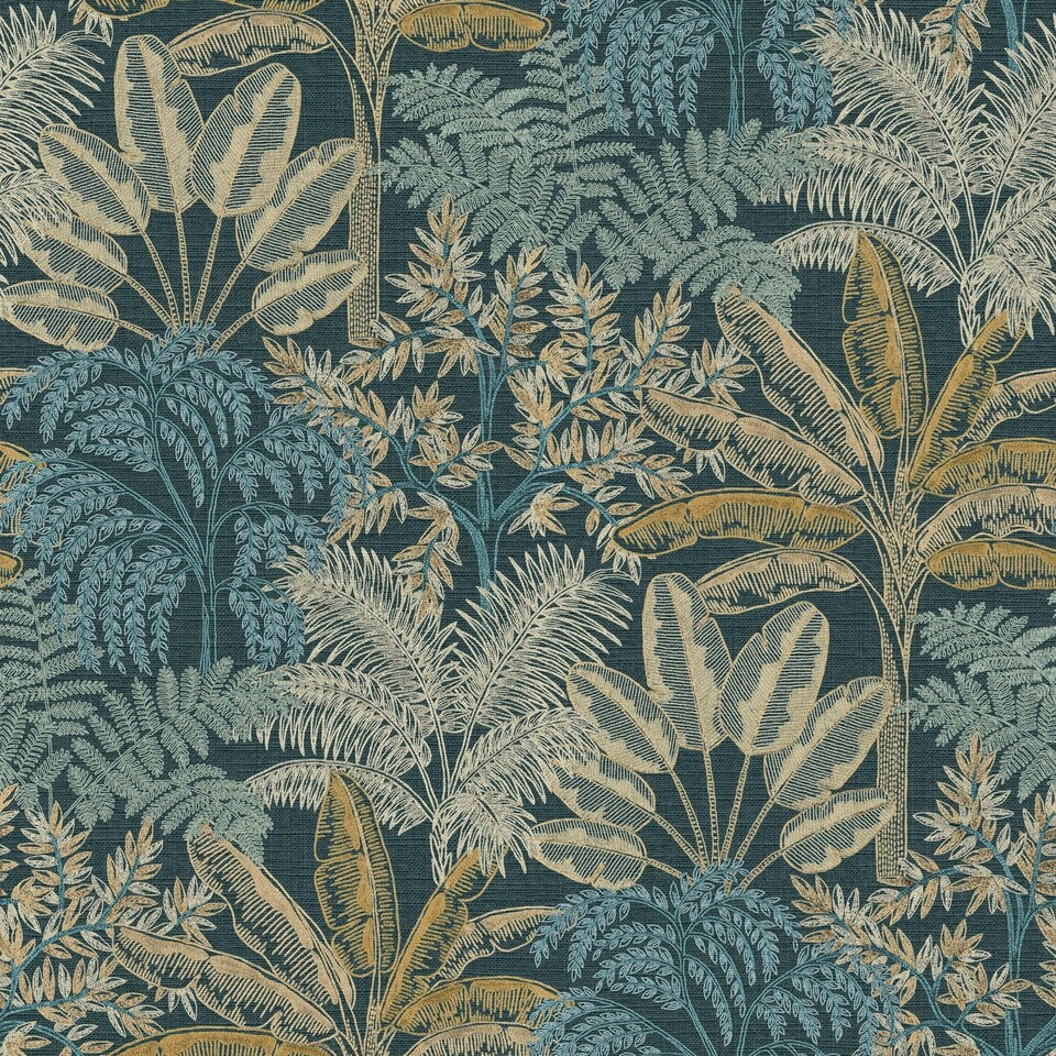 image 1 of Superfresco Easy Intrigue Midnight Wallpaper Black | Black