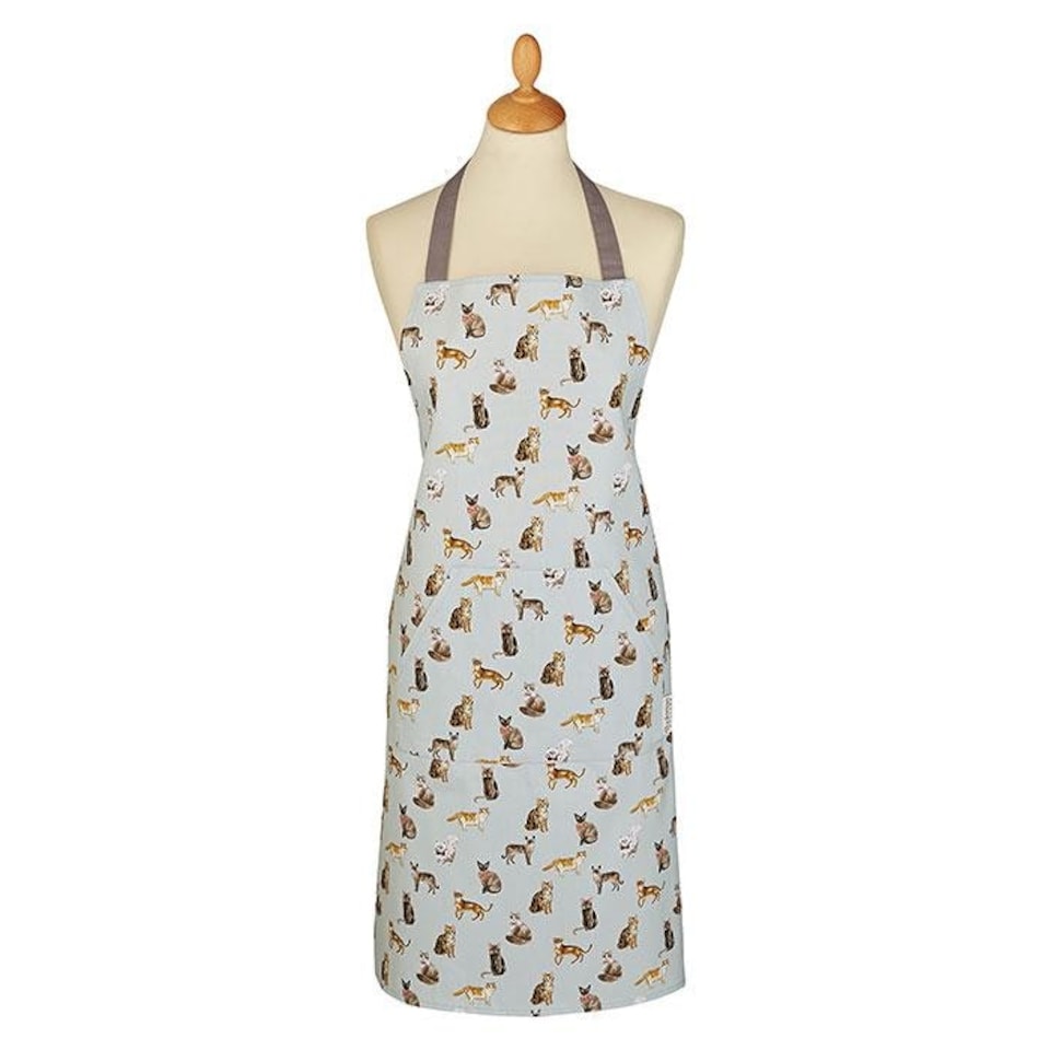 Cooksmart Curious Cats Cotton Apron - One Colour - One Size