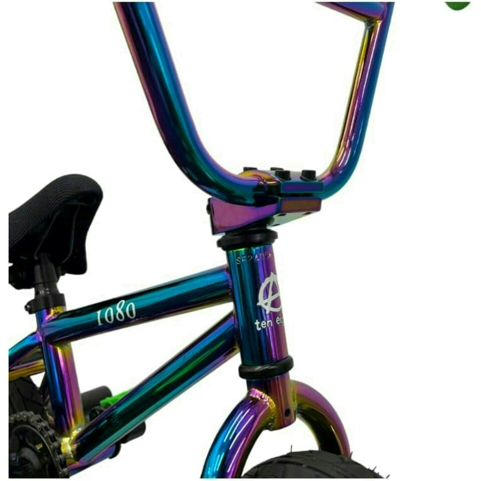image 1 of 1080 Mini Freestyle BMX - Neo Chrome Jet Fuel/Chrome/Green