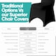 image 4 of Chair Cover Spandex Polyester Stretch Fabric Dining Slipcovers - 10pcs