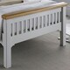 image 4 of 5ft King Size Real oak & Light Grey Solid,strong,wood bed frame.Wooden bedstead