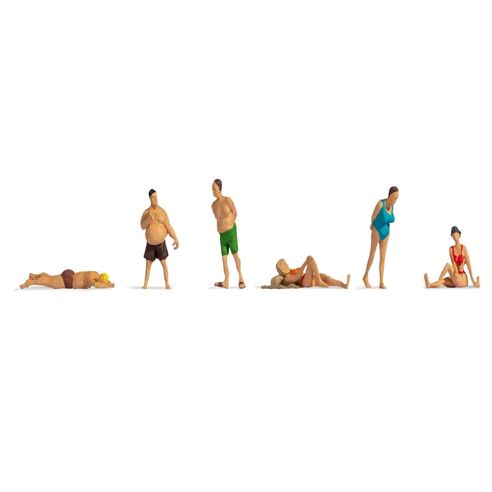 image 1 of Gaugemaster TT120 Sunbathers (6) Hobby Figure Set