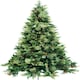 image 3 of 6FT Californian Boulder Bushy Look Luxurious Forest Green Artificial Christmas Tree Pine Cones Hinged Branches | Green | Green