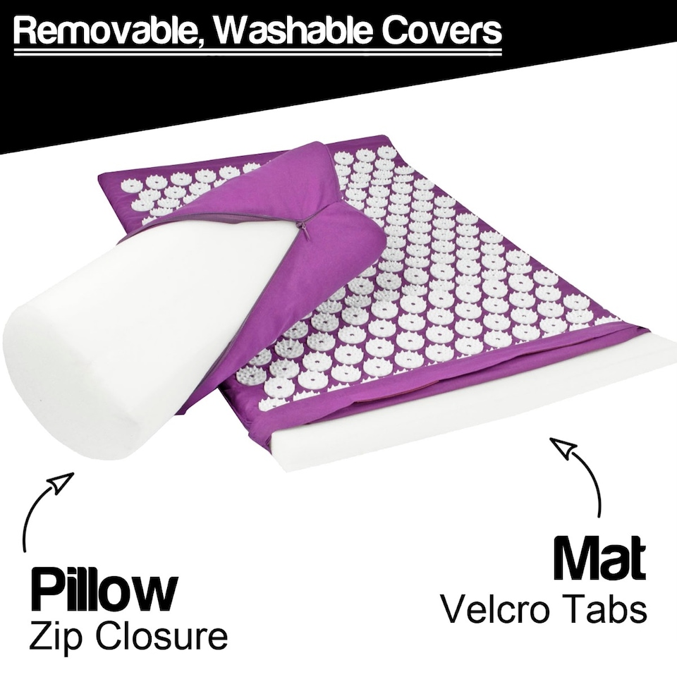 image 1 of Komodo Acupressure Mat, Pillow and Ball Set - Purple