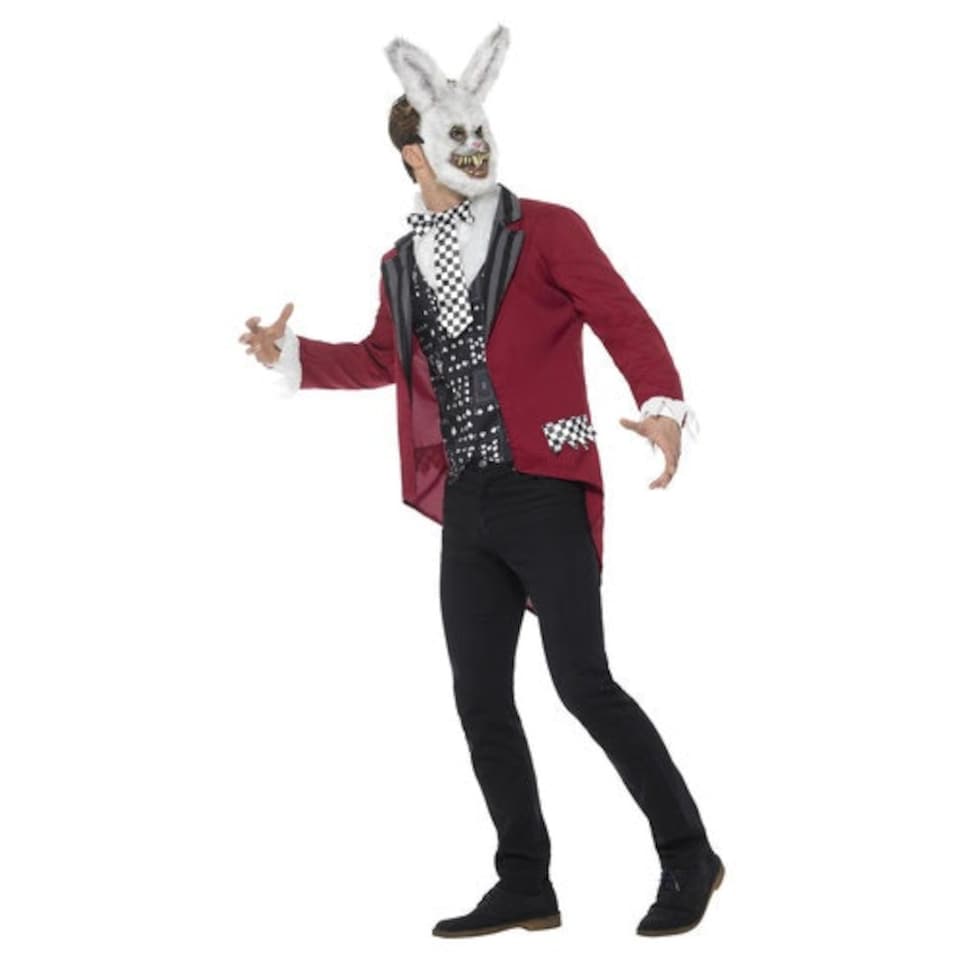 image 1 of White Rabbit Deluxe Fancy Dress Costume Adult Mens Large