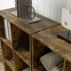image 8 of HOMCOM 6-Cube Bookshelf, Display Shelving Unit for Home Office, Rustic Brown