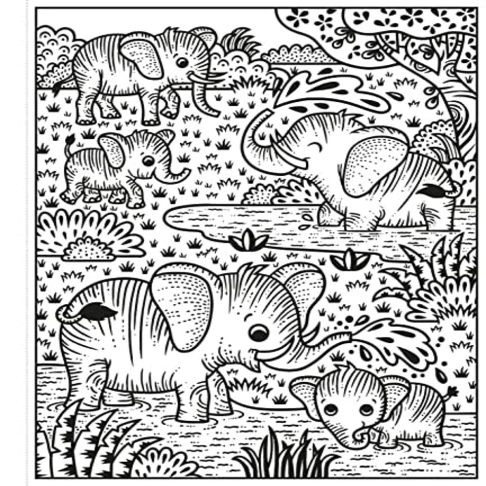 image 1 of Magic Painting Zoo - 18D Kids Activity & Sticker - PAPERBACK - 9781474948524 N/A | One Size