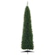 image 1 of HOMCOM 7ft Unlit Artificial Christmas Tree, Pencil Slim mas Tree with Solid Stand and Realistic Branches, Green