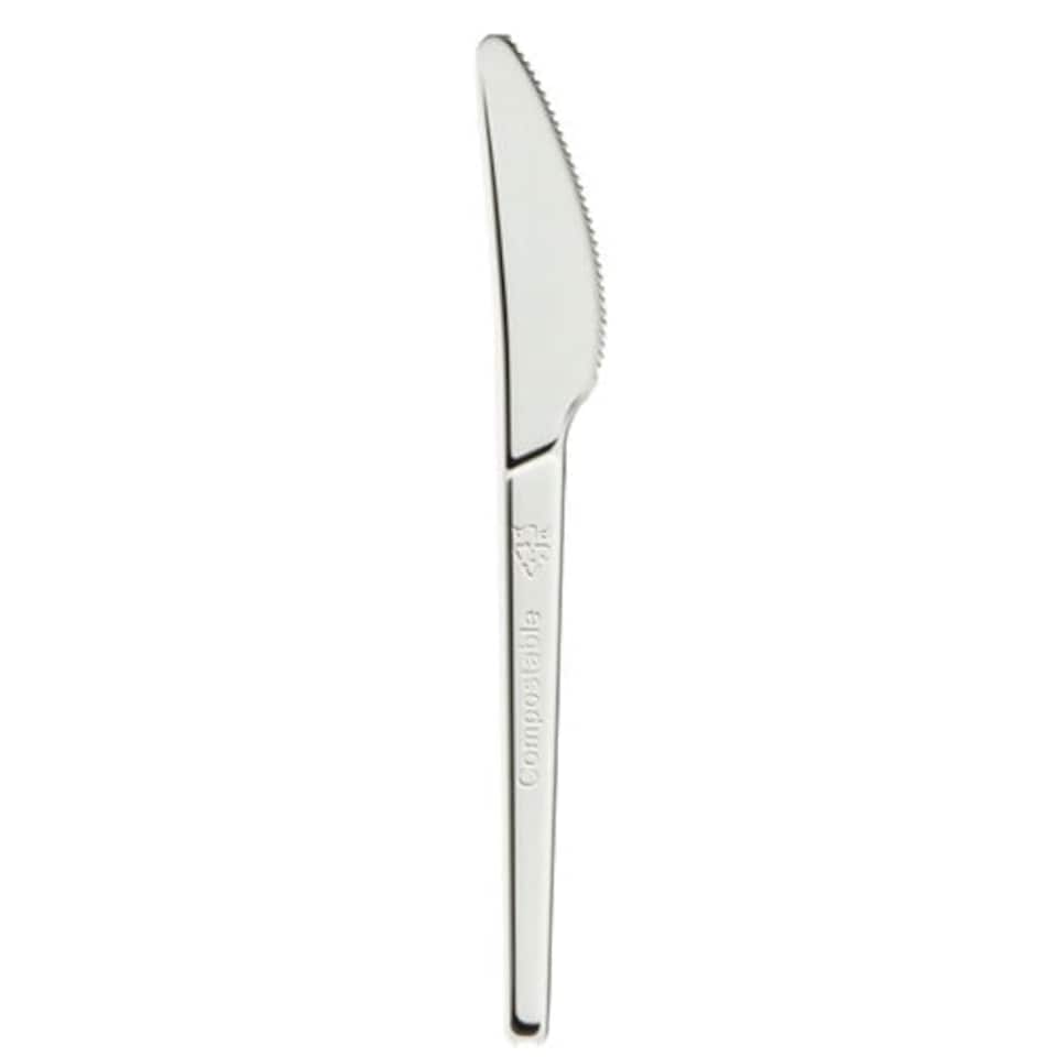 PLA White Compostable Knives - Pack of 50