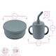 image 3 of Tiny Dining 5pc Baby Silicone Suction Weaning Set - Silver Sage