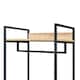 image 3 of Alva Open Wardrobe with 4 Shelves Brown | Oak