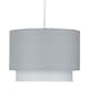 image 2 of Grey Ombre 2 Tier Ceiling Light Shade | Grey | Medium | 1