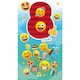 image 3 of JoyPixels Emoji Age 8 Birthday Card