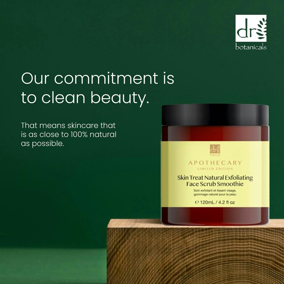 image 1 of Dr Botanicals Skin Treat Natural Exfoliating Face Scrub Smoothie 120ml