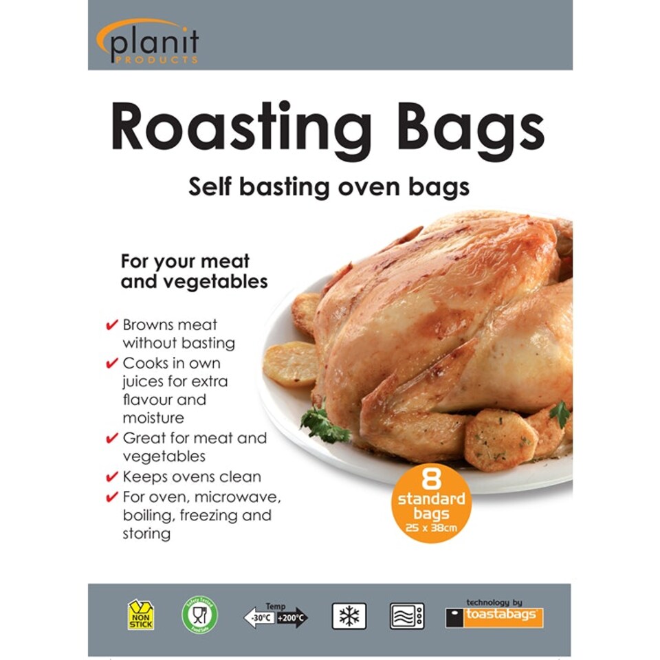 Planit Products Oven Roasting Bags Standard 8pk - One Colour - One Size