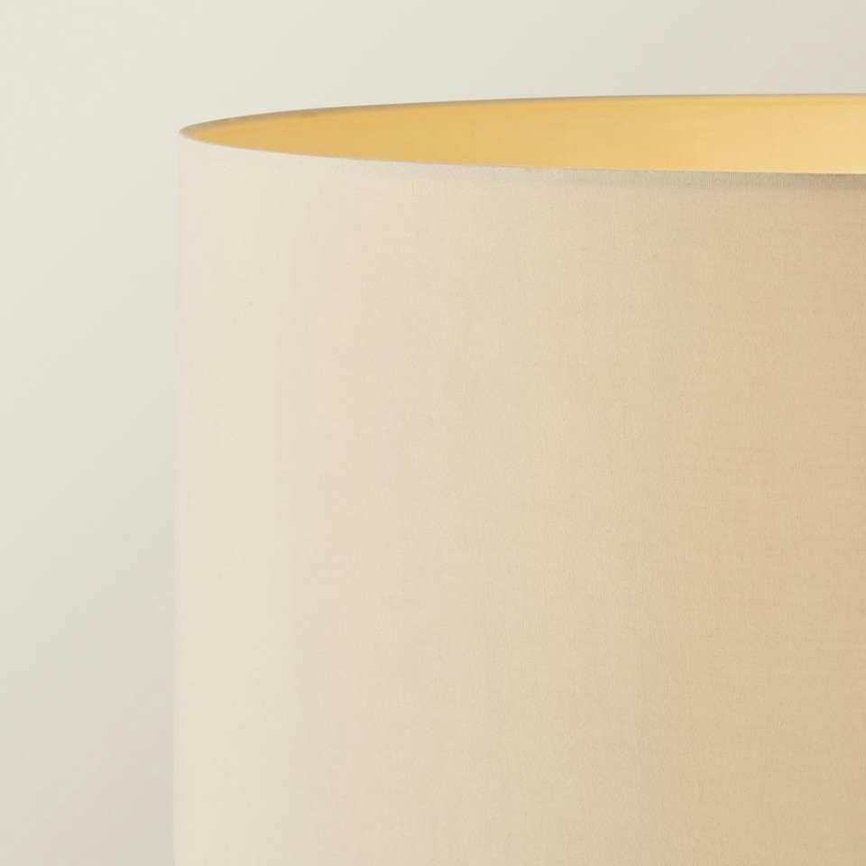 image 1 of ValueLights Morrigan Natural Shade Wood Tripod Floor Lamp Cream
