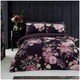 image 1 of VELVETIO Flora Printed Duvet Cover Set Reversible Polycotton Easy Care Beddings Purple | Double