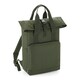 image 1 of BagBase Twin Handle Roll-Top Backpack - Olive Green - One Size