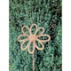image 1 of 3 Feet Flowering Daisy Plant Pin Garden Art (Pack of 3) - Bare Metal/Ready to Rust