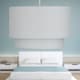 image 7 of Pair of Light Grey 2 Tier Ceiling Light Shades | Grey | Medium | 2