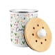 image 6 of Spring Flowers Compost Caddy - Metal 2L Decorative Kitchen Food Waste Bin