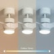 image 2 of ValueLights White 24 Inch Ceiling Fan Integrated LED & Remote