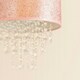 image 2 of ValueLights Bonita Pink Glitter Droplet Easy Fit Lamp Shade & Bulb Pink