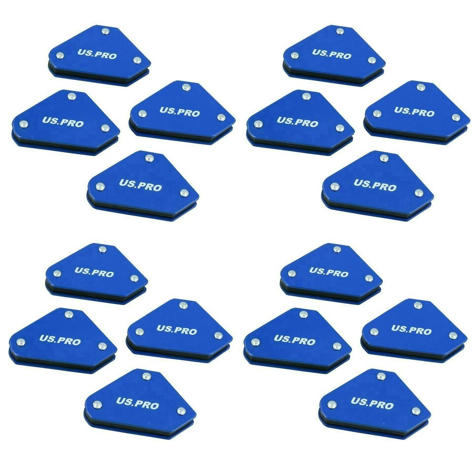 image 1 of 9lb Small Mini Durable Welding Magnet Right Angle Square Holder Soldering 16pk