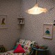 image 1 of ValueLights Shark White Ceiling Pendant Shade and B22 GLS LED 6W Warm White 3000K Bulb White