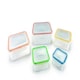 image 1 of LocknLock Nestable Food Containers Set Rainbow Design Storage Boxes - Pack of 5