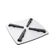 image 3 of Living and Home Square Wooden Folding Coffee Table - Black - 70cm