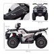 image 7 of HOMCOM 12V Electric Quad Bike for Kids w/ LED Lights, Music - White | White | White