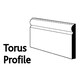 image 2 of PACK OF 10 (Total 10 Units) - 18mm x 168mm White Primed MDF Torus Skirting Board - 2700mm Length