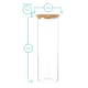 image 3 of Argon Tableware Glass Storage Jars with Cork Lids - 2 Litre - Pack of 6