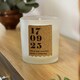 image 2 of Personalised Anniversary Cork Label Candle Jar Clear