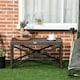 image 6 of Outsunny PE Wicker Outdoor Coffee Table, Rattan Side Table w/ Plastic Board