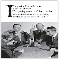 On the Ceiling, Birthday Card for Him, "I'm Getting Hints of Citrus, How About You?" Male Birthday Card, Funny Birthday Card for Him