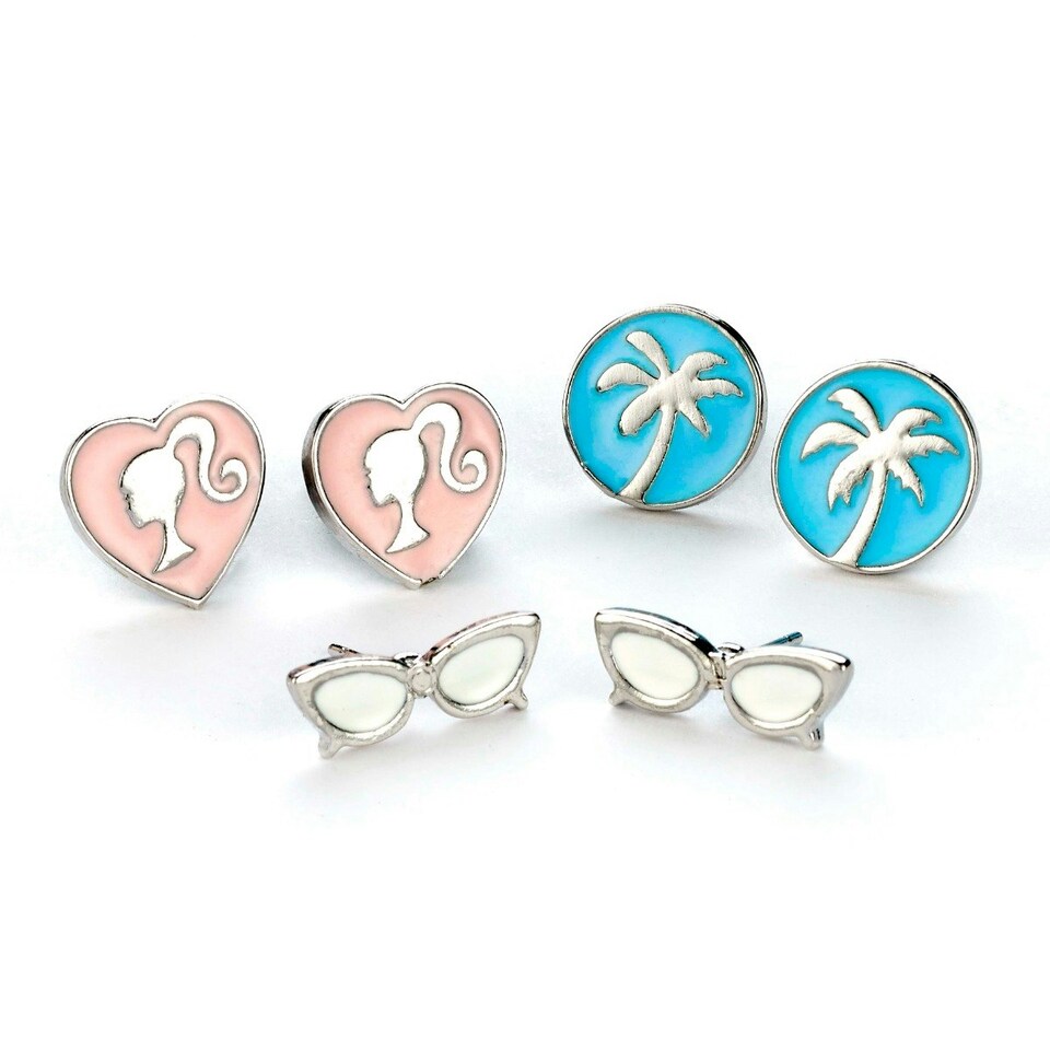 image 1 of Barbie™️ Set of three Earring Studs